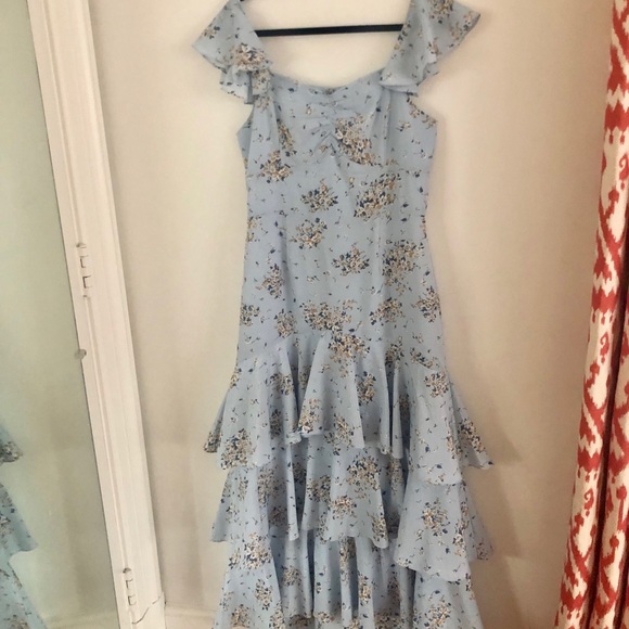 AQUA Blue Floral Midi/Maxi - Medium - Picture 1 of 2